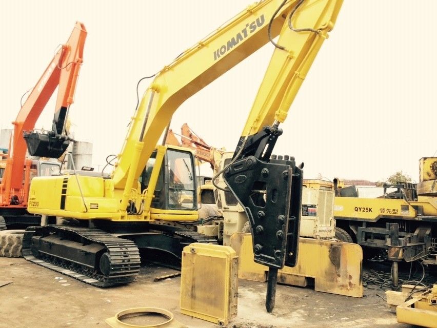 Cat Asli 20 Ton Bekas Komatsu Excavator Pc200 6 Dengan Jack Hammer