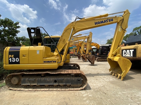 Perayap Hidrolik Ekskavator Komatsu Tangan Kedua PC130-7 Dengan Bucket 0,53m3