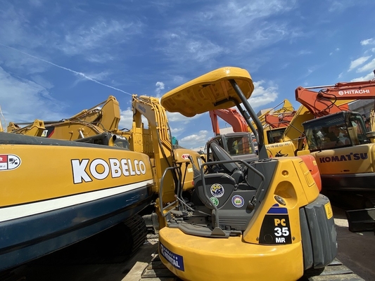 3915KG3 PC35MR-2 Bekas Perayap Hidrolik Komatsu Excavator 3 Ton