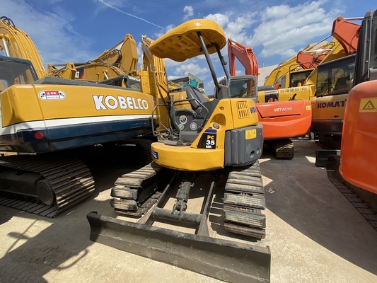 3915KG3 PC35MR-2 Bekas Perayap Hidrolik Komatsu Excavator 3 Ton