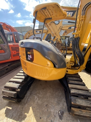 3915KG3 PC35MR-2 Bekas Perayap Hidrolik Komatsu Excavator 3 Ton
