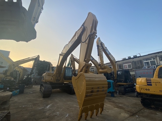 30t bekas CAT 330CL crawler excavator hidrolik ember 1.7m3, berat kerja keseluruhan adalah 35108kg
