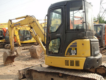 Komatsu PC55MR - 2 Penggali Tangan Kedua 12V Tegangan Dengan Tumpukan Rotasi 5160kg