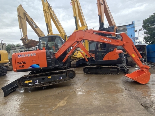 6 Ton Original Jepang Digunakan Hitachi ZX60 Crawler Excavator Dengan 40.5KW Mesin Daya Dan 0,22m3 Ember Kapasitas