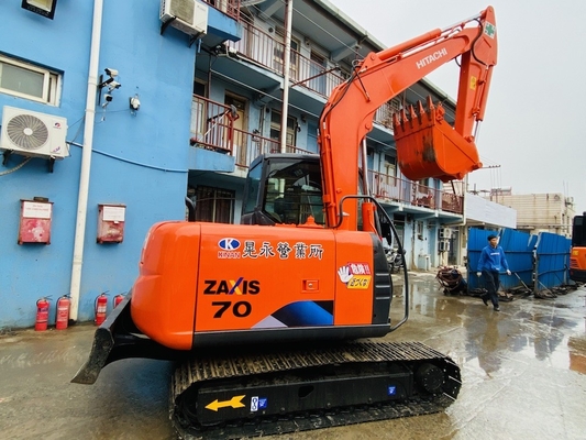 7 Ton Original Jepang Digunakan Hitachi ZX70 Crawler Excavator Dengan 40.5KW Mesin Daya Dan 0.3m3 Ember Kapasitas