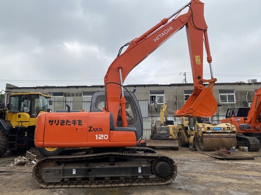 12 Ton Original Jepang Digunakan Hitachi ZX120 Crawler Excavator Dengan 66KW Mesin Daya Dan 0,52m3 Ember Kapasitas