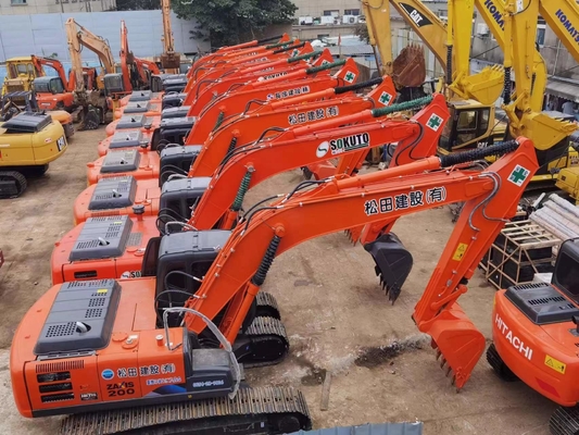 20 Ton Original Jepang Digunakan Hitachi ZX200 Crawler Excavator Dengan 109.6KW Mesin Daya Dan 0,8 m3 Ember Kapasitas