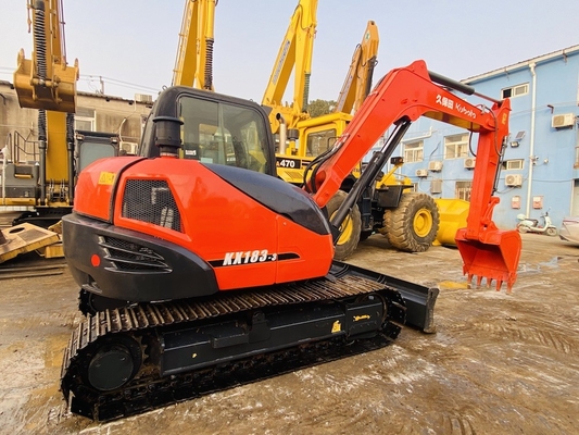 8 Ton Original Jepang Digunakan Kubota KX183 Crawler Excavator Dengan 47,8 KW Mesin Daya Dan 0,31 m3 Ember Kapasitas
