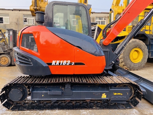 8 Ton Original Jepang Digunakan Kubota KX183 Crawler Excavator Dengan 47,8 KW Mesin Daya Dan 0,31 m3 Ember Kapasitas