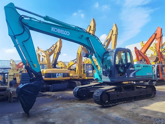 21 Ton Original Jepang Digunakan Kobelco SK210-8 Crawler Excavator Dengan 114KW Mesin Kekuatan Dan 1 m3 Ember Kapasitas