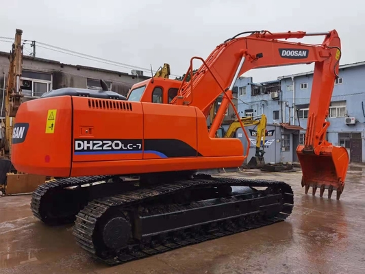 22 Ton Original Digunakan Doosan DH220 Crawler Excavator Dengan 0,5-1,18 m3 Ember Kapasitas