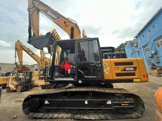 21 Ton Digunakan Sany SY215C Hydraulic Excavator Dengan Kapasitas Ember 1,1 m3