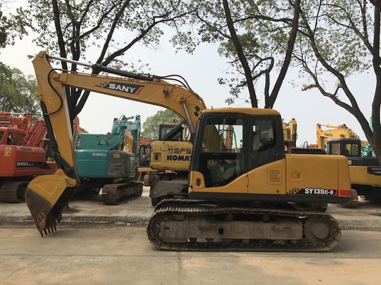 13 Ton Digunakan Sany SY135C-9 Hydraulic Excavator Dengan Kapasitas Ember 0,53 m3