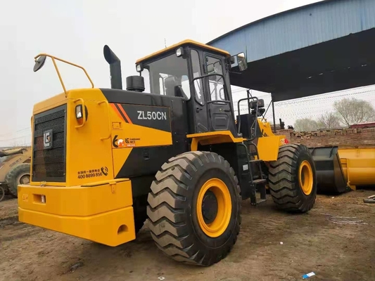 3-5 ton digunakan Liugong ZL50CN wheel loader 1.8-5.6cbm ember loader