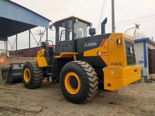 3-5 ton digunakan Liugong ZL50CN wheel loader 1.8-5.6cbm ember loader