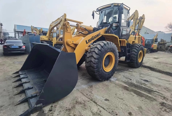 5-6 ton digunakan Liugong CLG860H wheel loader 3.5 m3 ember loader