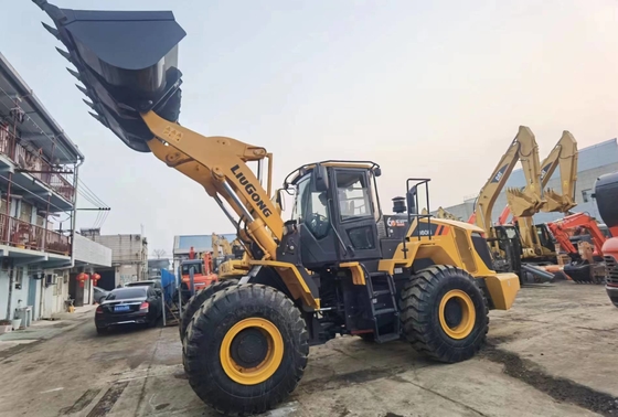 5-6 ton digunakan Liugong CLG860H wheel loader 3.5 m3 ember loader
