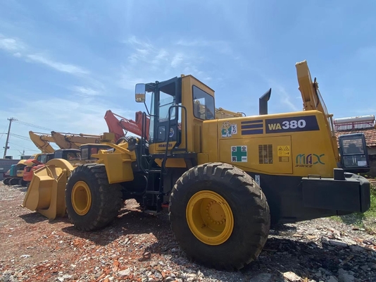 5-6 Ton Komatsu WA380-3 Pemuat Roda Bekas Pemuat Depan