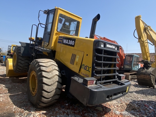 5-6 Ton Komatsu WA380-3 Pemuat Roda Bekas Pemuat Depan