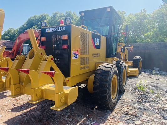 Peralatan berat bekas Caterpillar Cat 140H Motor Grader tangan kedua dengan Ripper untuk dijual