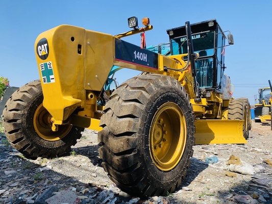 Peralatan berat bekas Caterpillar Cat 140H Motor Grader tangan kedua dengan Ripper untuk dijual