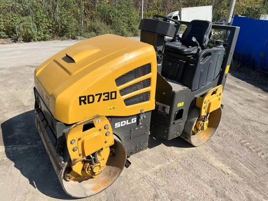 3 Ton Vibration Second Hand Road Roller, Digunakan SDLG RD730 Vibrating Roller Compactor Untuk Peralatan Berat