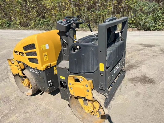 3 Ton Vibration Second Hand Road Roller, Digunakan SDLG RD730 Vibrating Roller Compactor Untuk Peralatan Berat