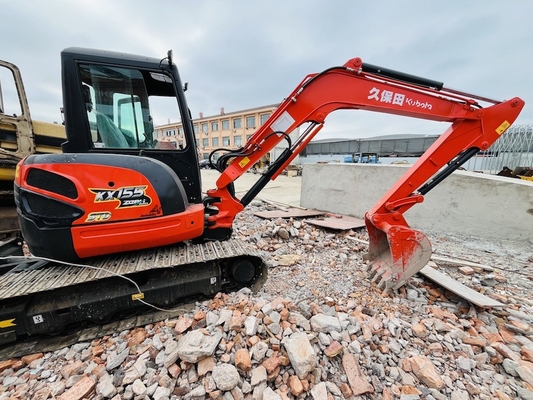 5 Ton Digunakan Kubota KX155 Crawler Excavator Second Hand Excavator Dengan 29.9KW Mesin Kekuatan Dan 0,16 m3 Ember Kapasitas