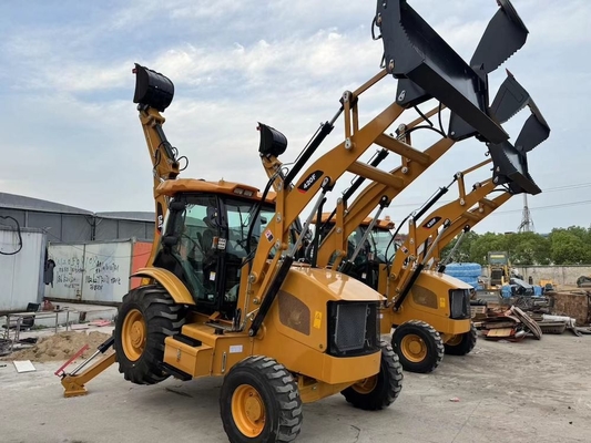 Digunakan CAT Caterpillar 420F Backhoe Loader Mesin hidrolik Hand CAT Backhoe Excavator