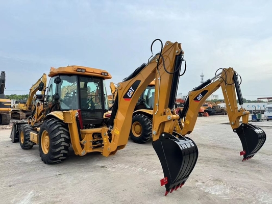 Digunakan CAT Caterpillar 420F Backhoe Loader Mesin hidrolik Hand CAT Backhoe Excavator