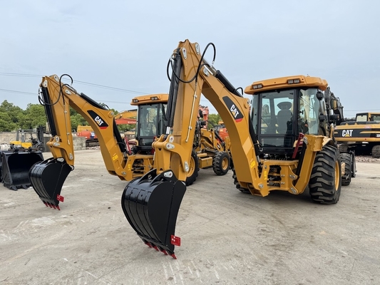 Digunakan CAT Caterpillar 420F Backhoe Loader Mesin hidrolik Hand CAT Backhoe Excavator