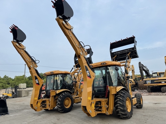 Digunakan CAT Caterpillar 420F Backhoe Loader Mesin hidrolik Hand CAT Backhoe Excavator