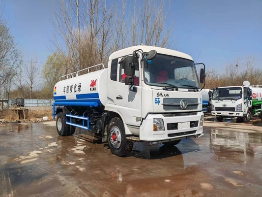 15CBM 185hp second hand Kinland Dongfeng Sprinkler Tank Air Truk bekas Tank Air Truk untuk dijual
