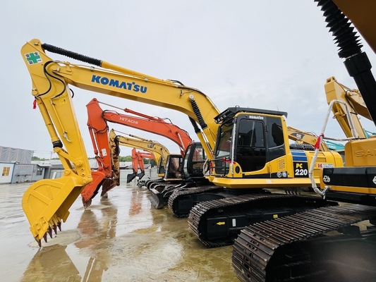 Komatsu PC220-8 Hand Kedua Hydraulic Crawer Excavator Backhoe Bekas 22 Ton Digger mesin konstruksi