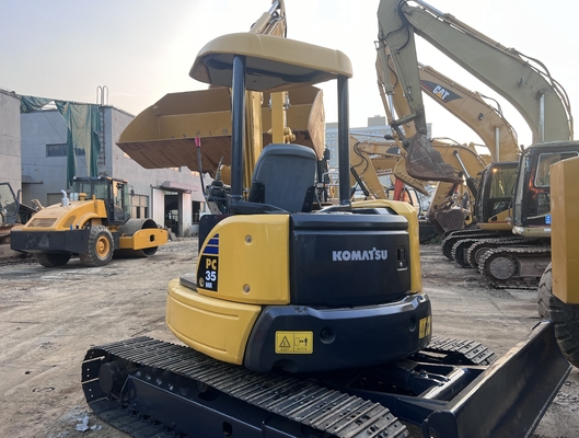 Mini Excavator Digunakan Komatsu PC35MR Crawler Excavator Digger Mesin Konstruksi