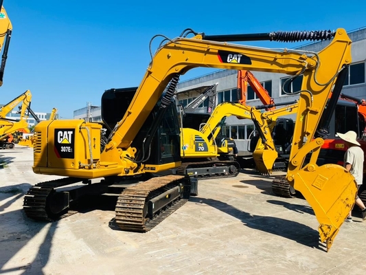0.33 CBM CAT 307E2 bekas Caterpillar Excavator Jepang Made Digunakan Crawler Excavator 7 ton Mesin Konstruksi
