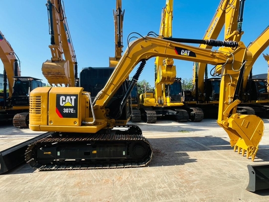 0.33 CBM CAT 307E2 bekas Caterpillar Excavator Jepang Made Digunakan Crawler Excavator 7 ton Mesin Konstruksi