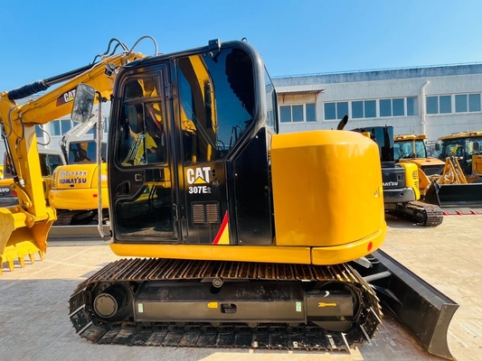 0.33 CBM CAT 307E2 bekas Caterpillar Excavator Jepang Made Digunakan Crawler Excavator 7 ton Mesin Konstruksi