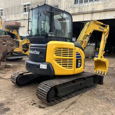 5 Ton Mini Excavator Original Digunakan Komatsu PC55MR-2 PC50MR-2 Crawler Excavator Digger Mesin Konstruksi