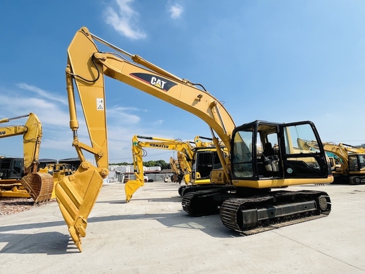 CAT 320C Excavator Crawler bekas dengan kedalaman penggalian maksimum 6550mm dan CAT 3066 Model Mesin