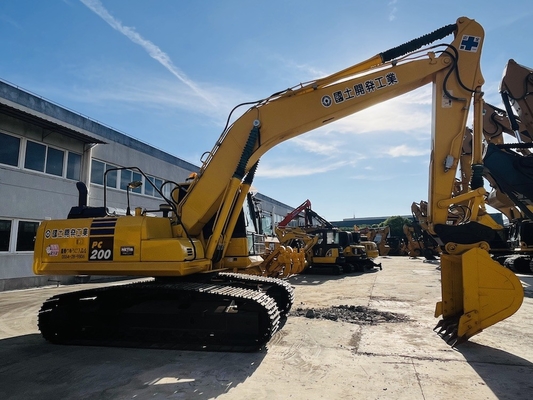 20 Ton 100% Komatsu PC200-8 Excavator Crawler Second Hand Digger Original Jepang Komatsu SAA6D107E-1