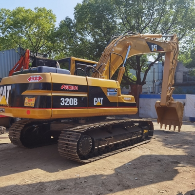 CAT 320B asli bekas excavator, Caterpillar digunakan Crawler Digger 20 Ton Dengan mesin Caterpillar CAT 3066T