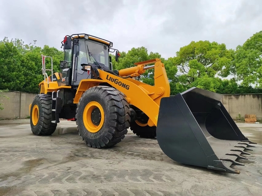 Digunakan Liugong CLG856H wheel loader 17 Ton bekas loader 168kw Daya
