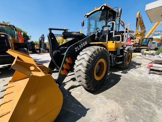17 Ton Digunakan XCMG ZL50GN Wheel Loader 5CBM Bucket Secondhand Loader