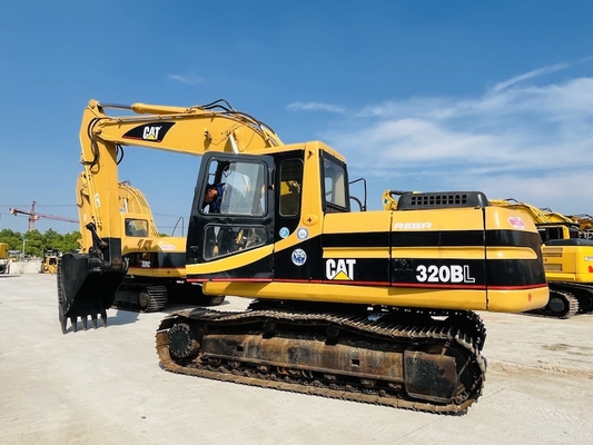 Jepang Asli CAT 320BL bekas Excavator, 20 Ton Caterpillar Digger Crawler Digger CAT 3066T Mesin