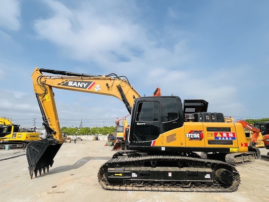 21 Ton Digger bekas Digunakan Sany SY215C Hydraulic Excavator 1CBM Kapasitas ember