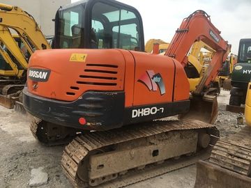 Doosan DH80-7 Excavator Bekas 0.28m3 Kapasitas Ember Sertifikasi ISO